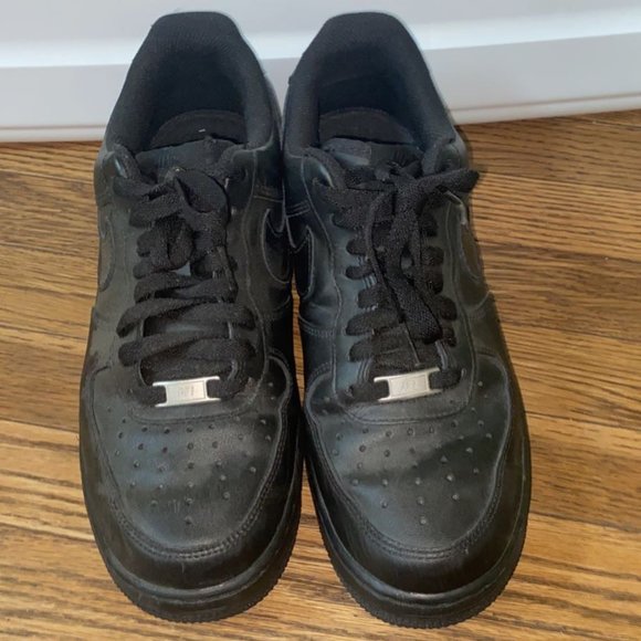 Nike Shoes - Black Air Force Ones